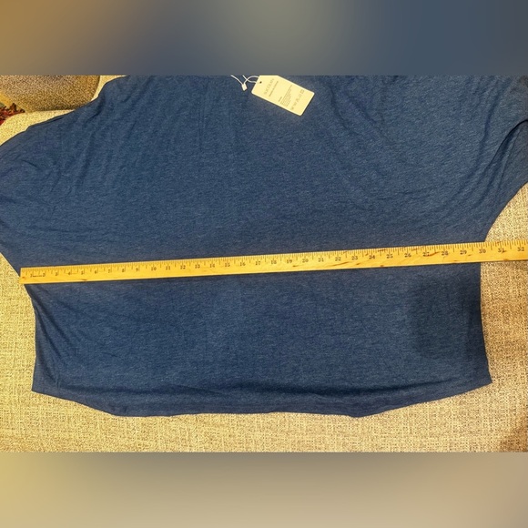 Sucolan Blue Women’s Oversized Fall Fashion Trendy Shirt Ruffle Long Sleeve Sz L - Picture 12 of 13